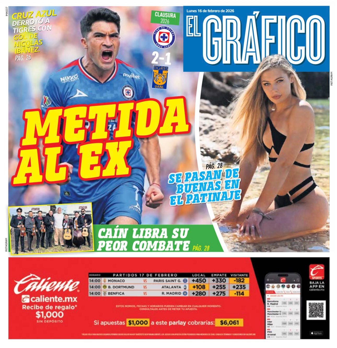 Portada El Gráfico |Lunes 16 de febrero de 2026