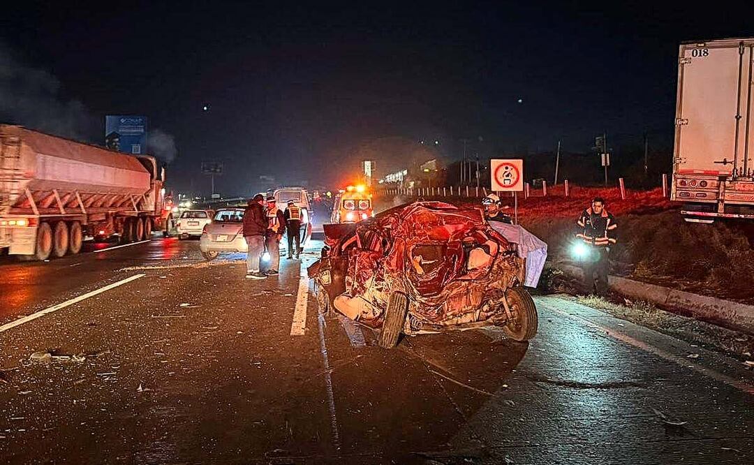 Accidente en la México-Querétaro acaba con la vida de una persona