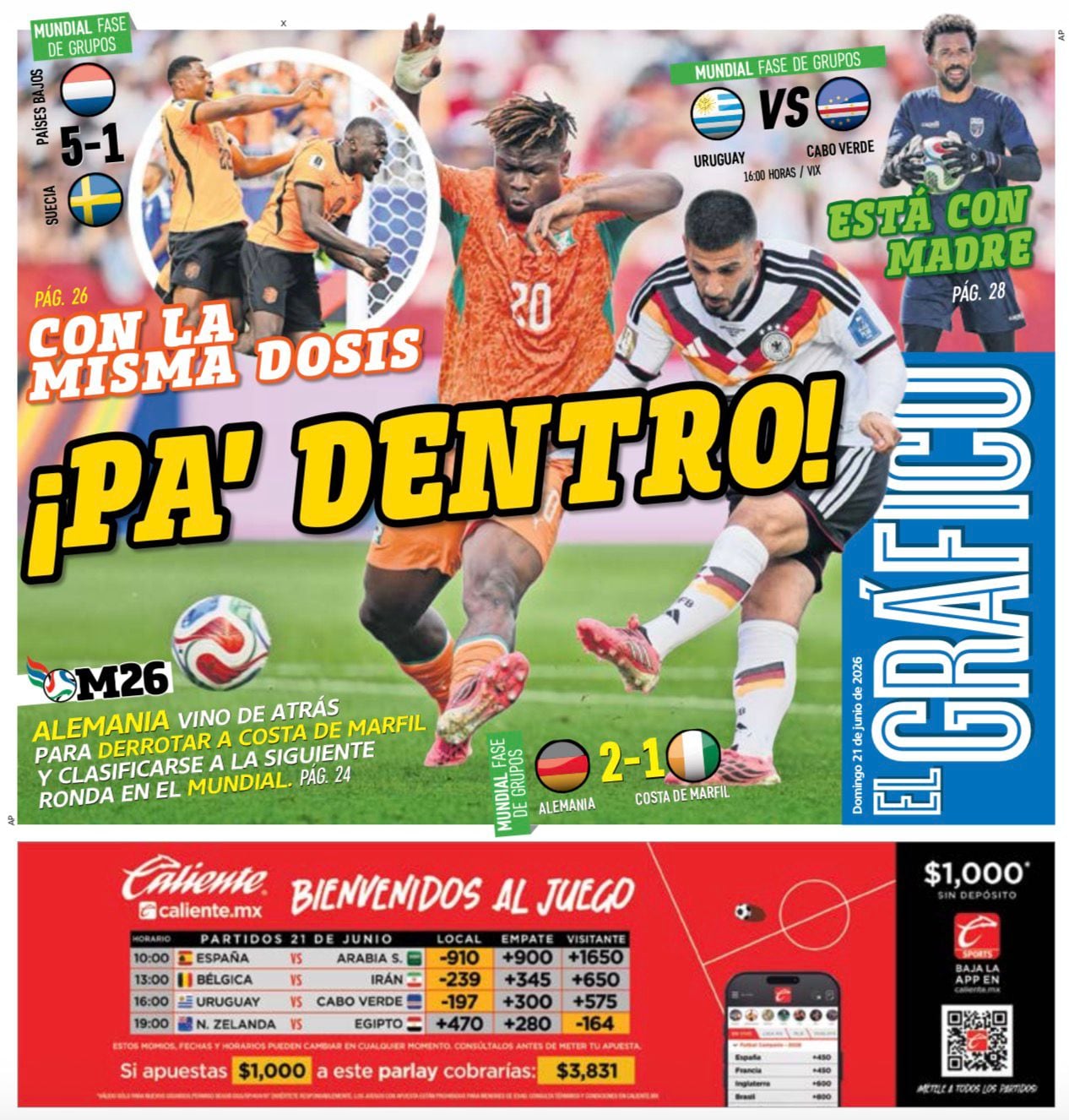 Portada El Gráfico | Domingo 21 de Junio de 2026