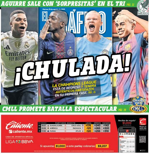 Portada El Gráfico | Viernes 29 de agosto 2025