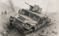 Se accidenta Hummer militar en Michoacán dejando siete militares heridos
