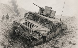 Se accidenta Hummer militar en Michoacán dejando siete militares heridos