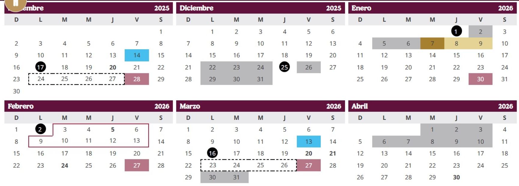 Oficial: SEP anuncia MEGAPUENTE durante el mes de febrero