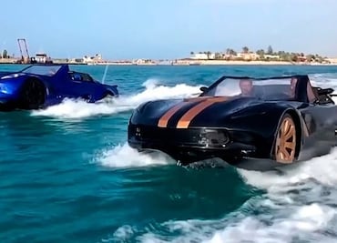 VIDEO: Carros acuáticos diseñados a medida son la sensación en Egipto
