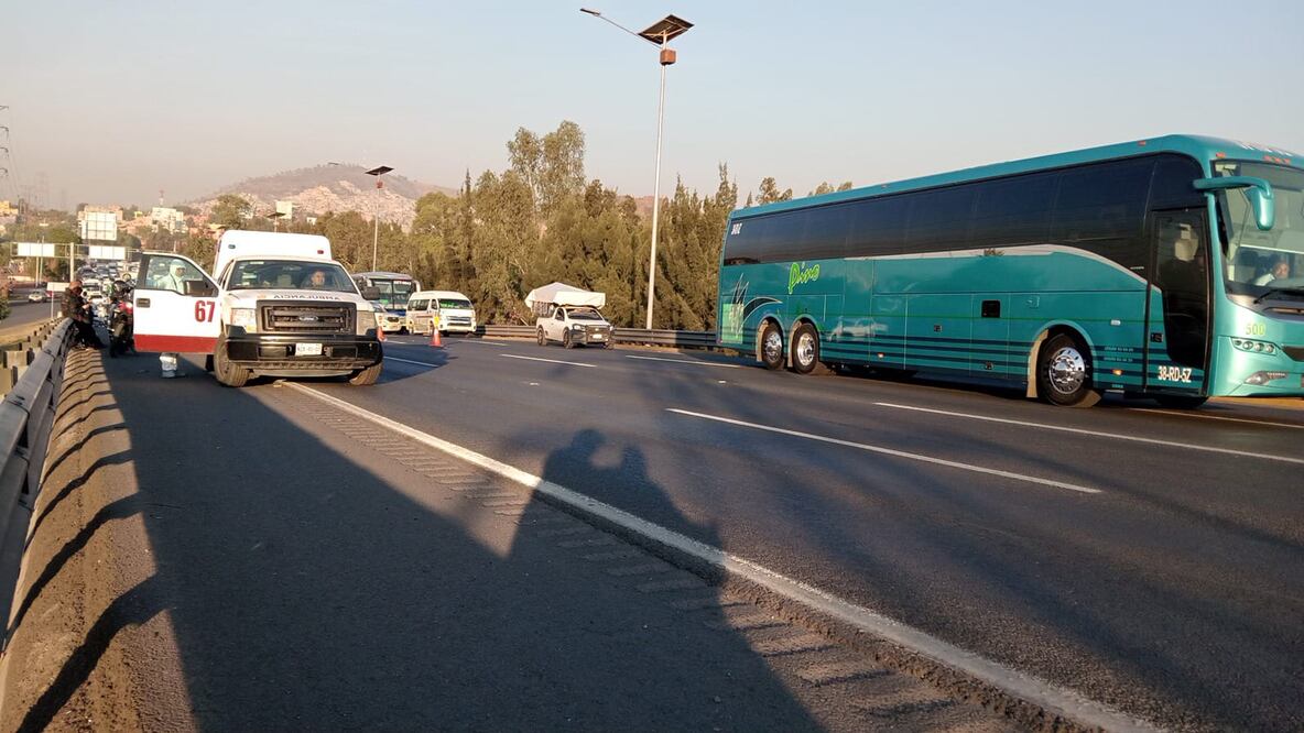 Accidente en la México-Pachuca (Foto: Áxel Sánchez)