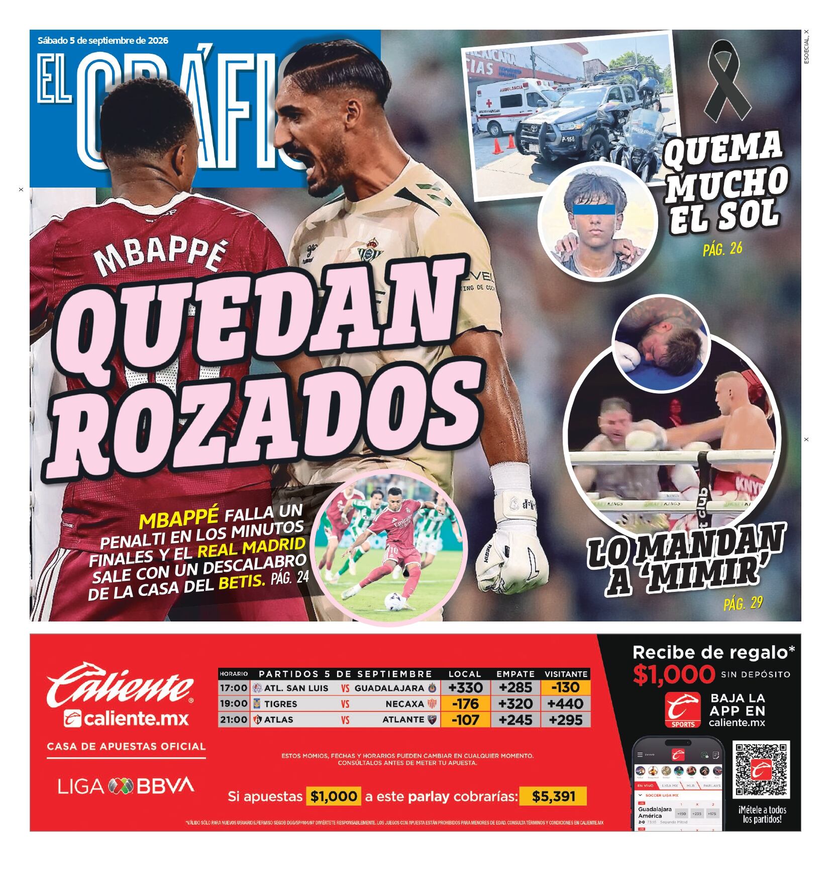 Portada El Gráfico | Sábado 5 de septiembre de 2026