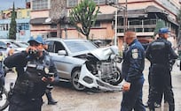 ¡Pisteaban y soltaron bala! Caen dos tras chocar contra una patrulla en la Cuauhtémoc