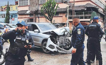 ¡Pisteaban y soltaron bala! Caen dos tras chocar contra una patrulla en la Cuauhtémoc