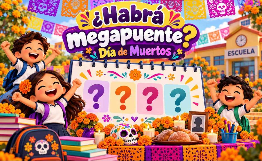 ¿Habrá megapuente escolar por el Día de Muertos? Esto dice el calendario de la SEP. Foto: (IA)