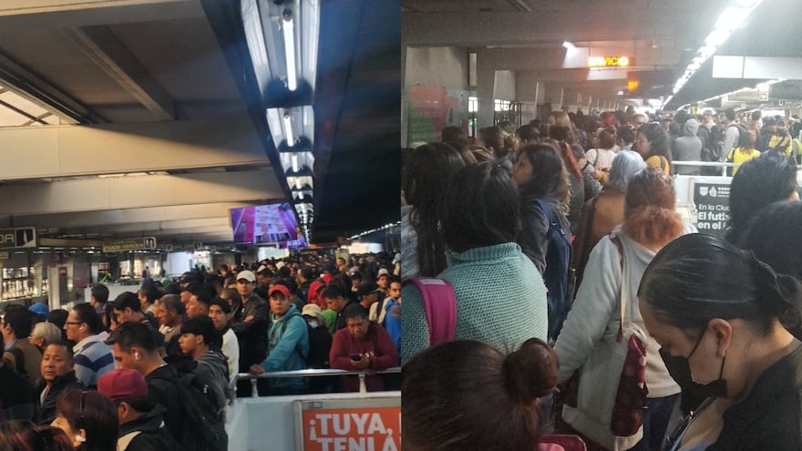 Línea 3 del Metro CDMX colapsada: Usuarios denuncian esperas prolongadas y aglomeraciones