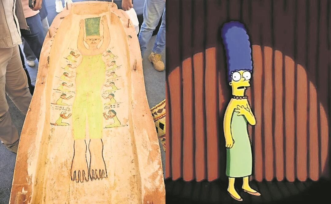 Encuentran en un sarcófago egipcio a Marge Simpson. ¿Qué significa?