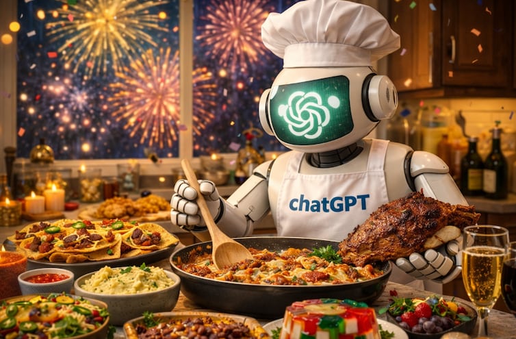 ¡La IA al rescate! Así puedes usar ChatGPT para crear el menú perfecto para tu cena de Año Nuevo