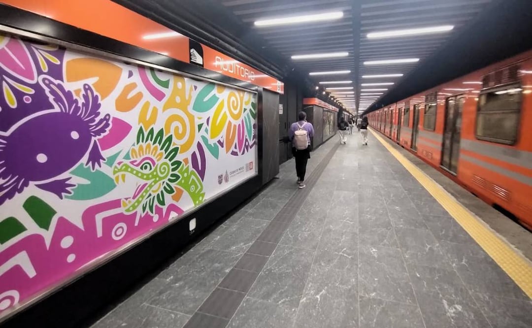 Estación Auditorio de la Línea 7 del Metro CDMX. Foto: (Fernanda Rojas. El Gráfico)
