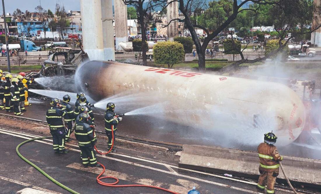 Foto: Archivo El Gráfico (Casquete de pipa que explotó en Puente de La Concordia se fracturó por choque, indica Fiscalía CDMX)