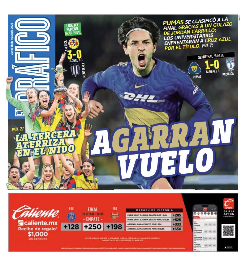 Portada El Gráfico | Lunes 18 de Mayo de 2026