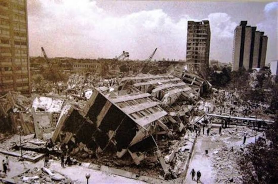 Lugares de la CDMX que desaparecieron tras el terremoto de 1985. Foto: (Archivo General de la Nación)