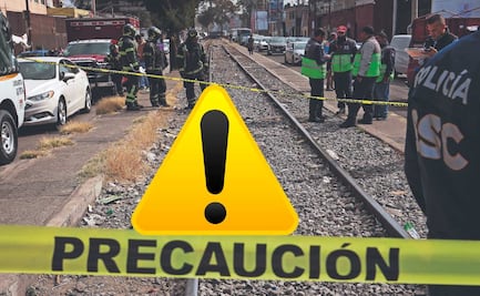 Hombre muere tras ser partido en dos por un tren, en la alcaldía Gustavo A Madero