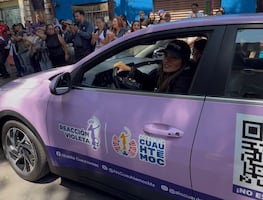 Reacción Violeta sale a las calles de la Cuauhtémoc para apoyar a mujeres