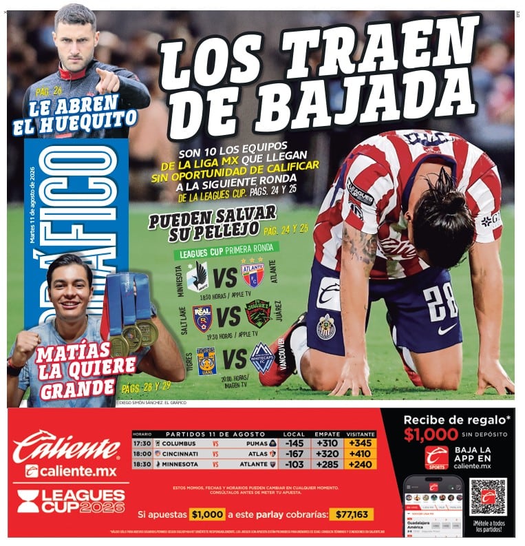Portada El Gráfico | Martes 11 de Agosto de 2026