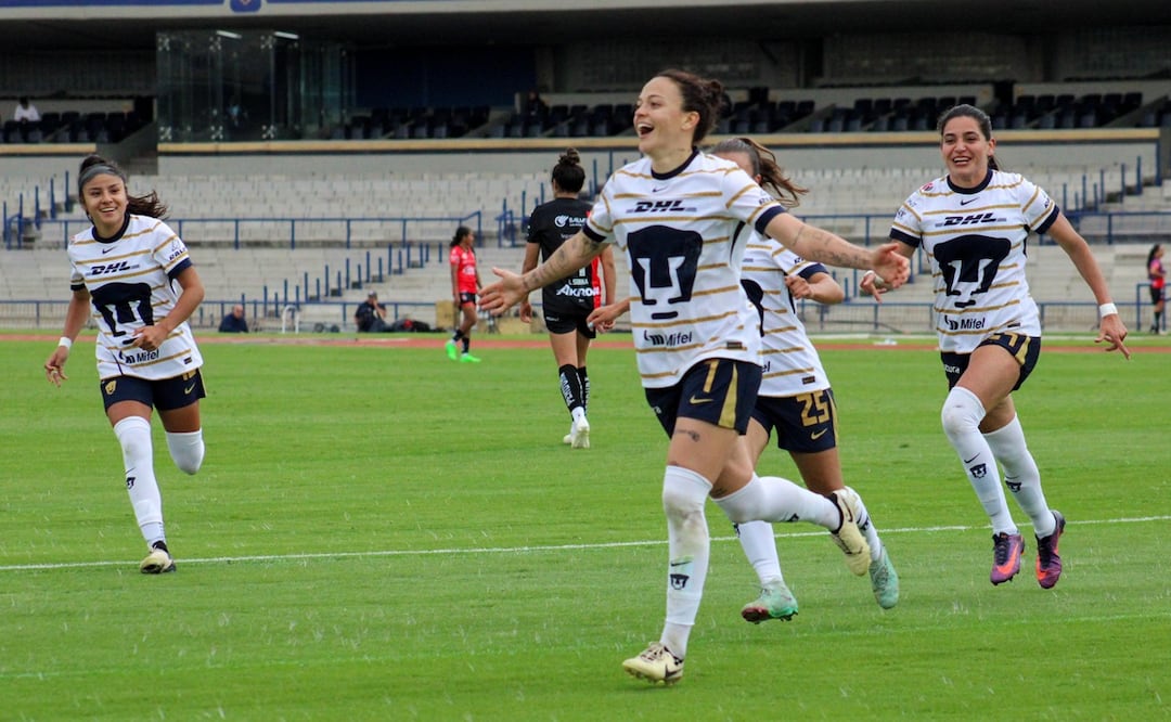 Stephanie Ribeiro firma triplete y lidera goliza de Pumas sobre Atlas en CU