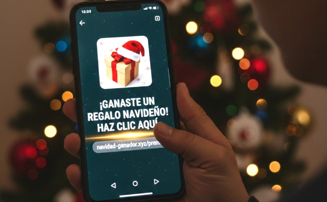 Imagen ilustrativa: IA (Fraudes navideños en CDMX: Así opera la estafa del "regalo" por WhatsApp)