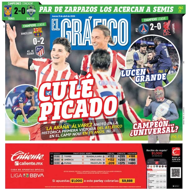 Portada El Gráfico | Jueves 9 de abril de 2026