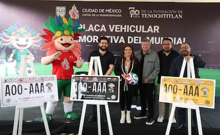 Placa vehicular del Mundial 2026 con el Ajolotito futbolero: Cómo tramitar en CDMX