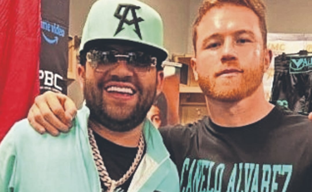 Luis R. Conriquez y el Canelo (Foto: Instagram)