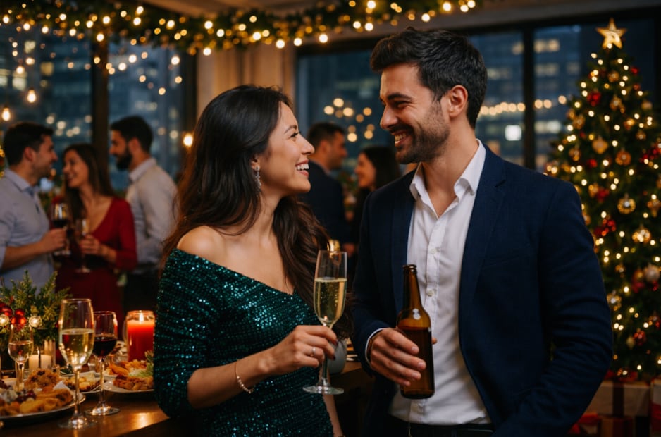 Posada en la oficina (Foto: Creada con IA)