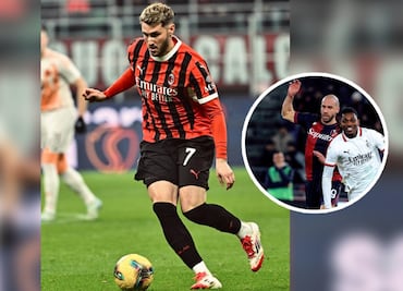 Santiago Giménez brilla con asistencia, pero el Milan sigue en caída