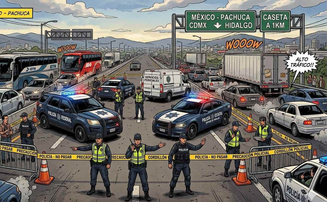 Imagen ilustrativa: IA (Hombre muere atropellado en la México Pachuca Autoridades buscan al responsable)
