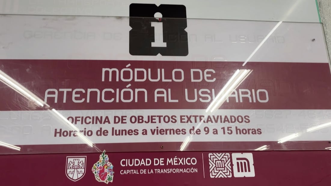 Foto: Especiales (Horario de atención en el múdulo de objetos perdidos)