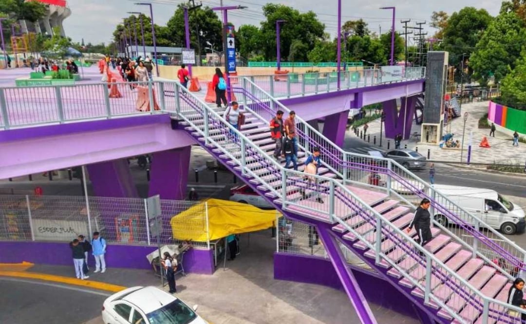 ¿Está bien que Clara Brugada pinte la CDMX de morado? La seguridad vial está en riesgo. Foto: (Gobierno de la CDMX)