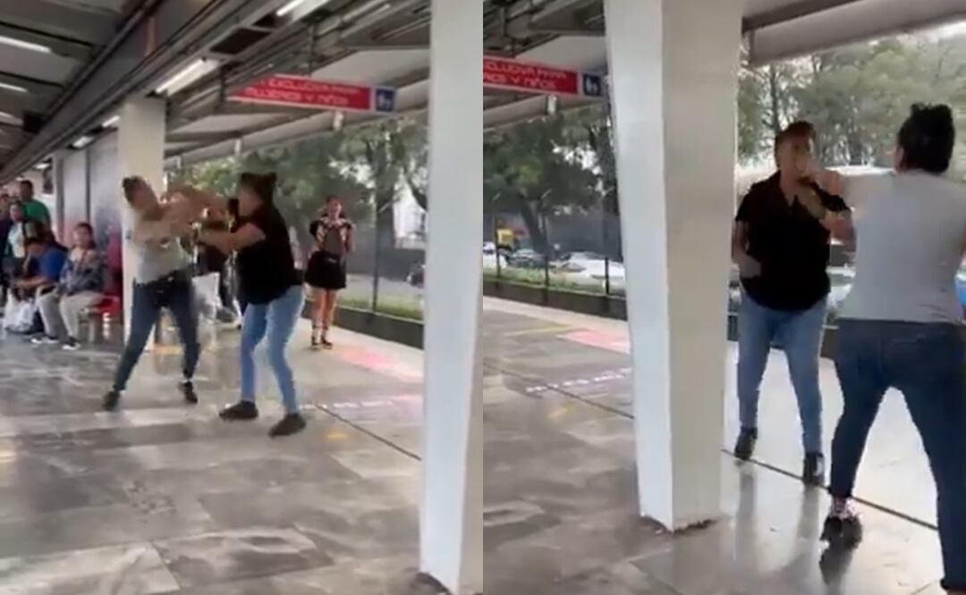 MetroCDMX: Vendedoras se agarran a golpes en una pelea más buena que las del Canelo