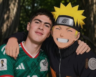 Armando “Hormiga” González recibe saludo de Naruto en pleno Mundial