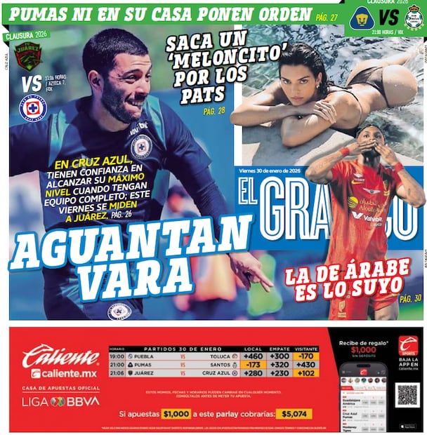 Portada El Gráfico | Viernes 30 de enero de 2026