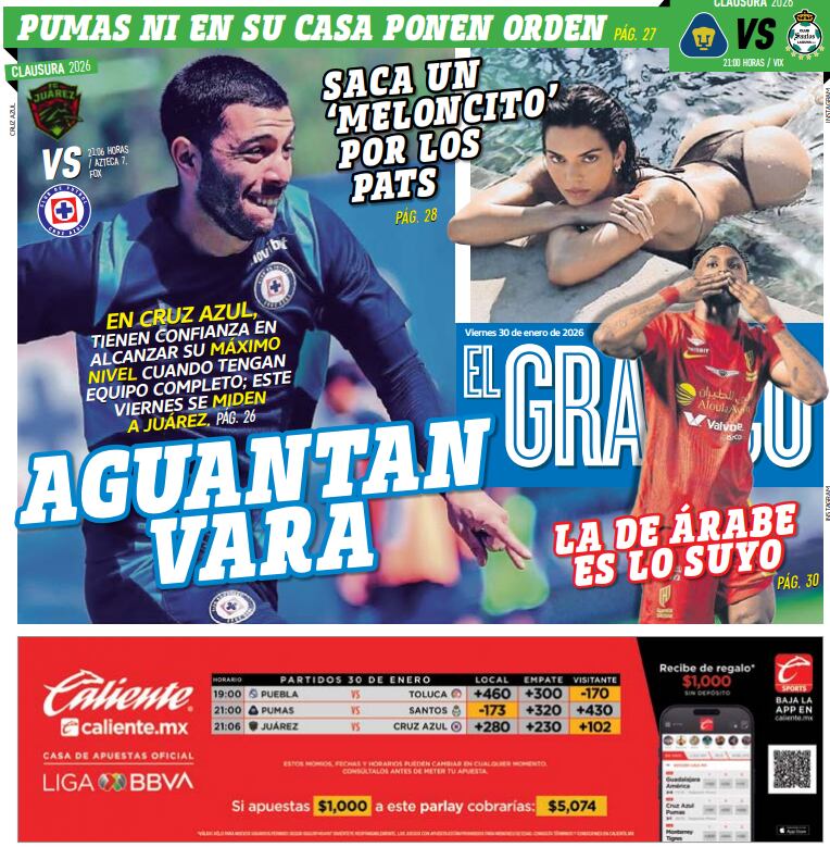 Portada El Gráfico | Viernes 30 de enero de 2026