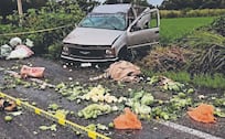 ¡Valió verdura! Mujer sale volando y muere ante los ojos de su familia en Puebla