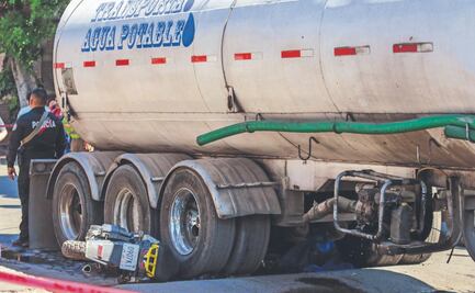 Chavito biker muere aplastado por una pipa en Ecatepec