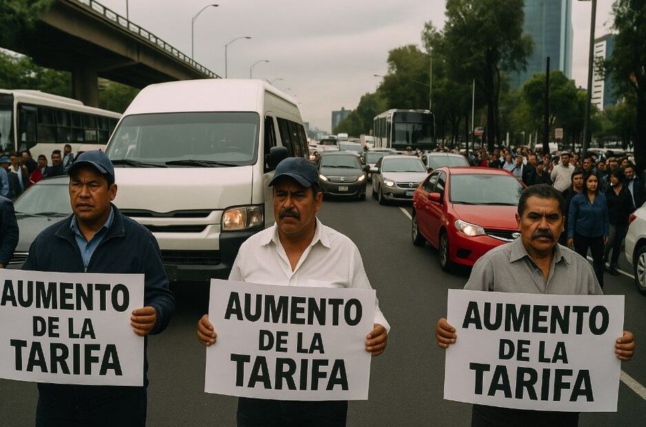 Megabloqueo de transportistas. Foto: (IA)