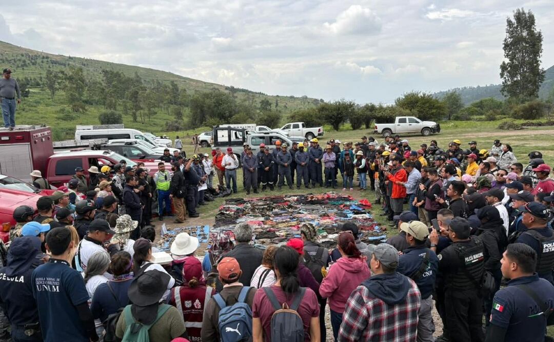 Hallan indicios forenses al buscar a desaparecidos, en la Sierra de Guadalupe 
Imagen: Especial