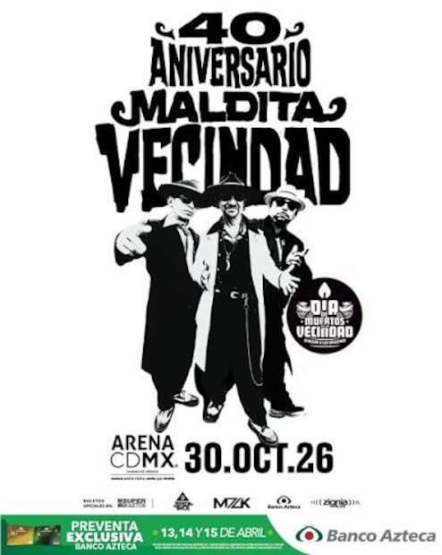 La Maldita Vecindad se prepara para el pachangón de muertos con megaofrenda incluida en la Arena CDMX
Foto: Redes Sociales