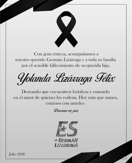Comunicado fallecimiento Yolanda (Vía: Instagram)