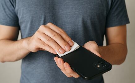 ¿Cómo y cada cuánto debo limpiar mi celular para evitar enfermedades?