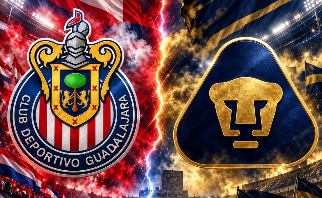 Chivas vs Pumas. Foto: IA