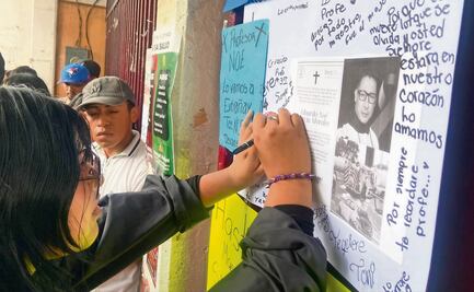 Alumnos recuerdan las enseñanzas del profe Lalo, murió tras explosión en Puente de la Concordia