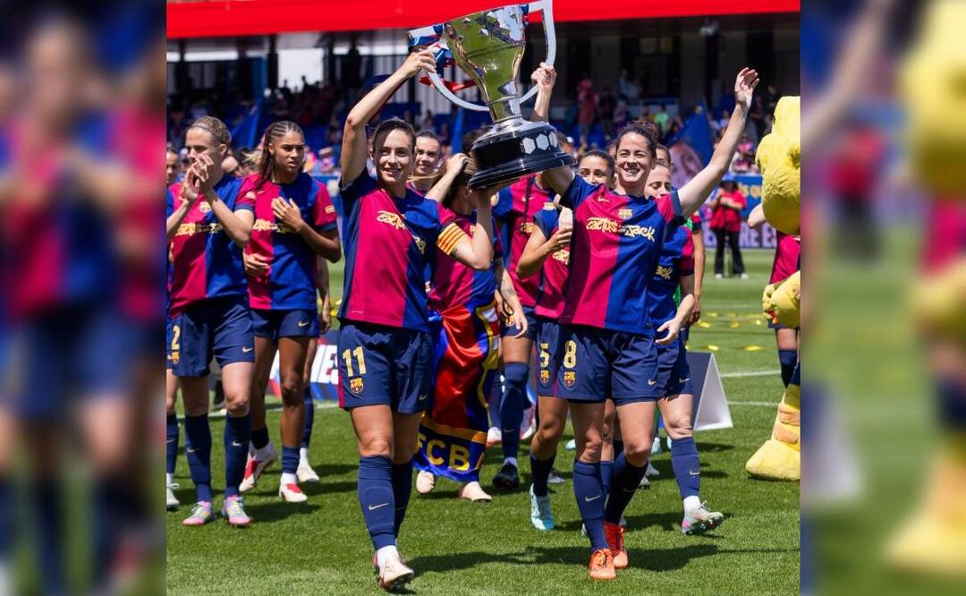Barcelona Femenil Campeón de la Liga F. Foto: (Redes Sociales)