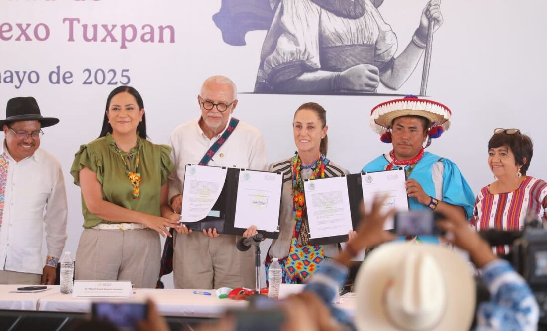Foto: Especiales (Sheinbaum y Ariadna Montiel encabezaron la entrega de recursos a comunidades indígenas qué dijeron)