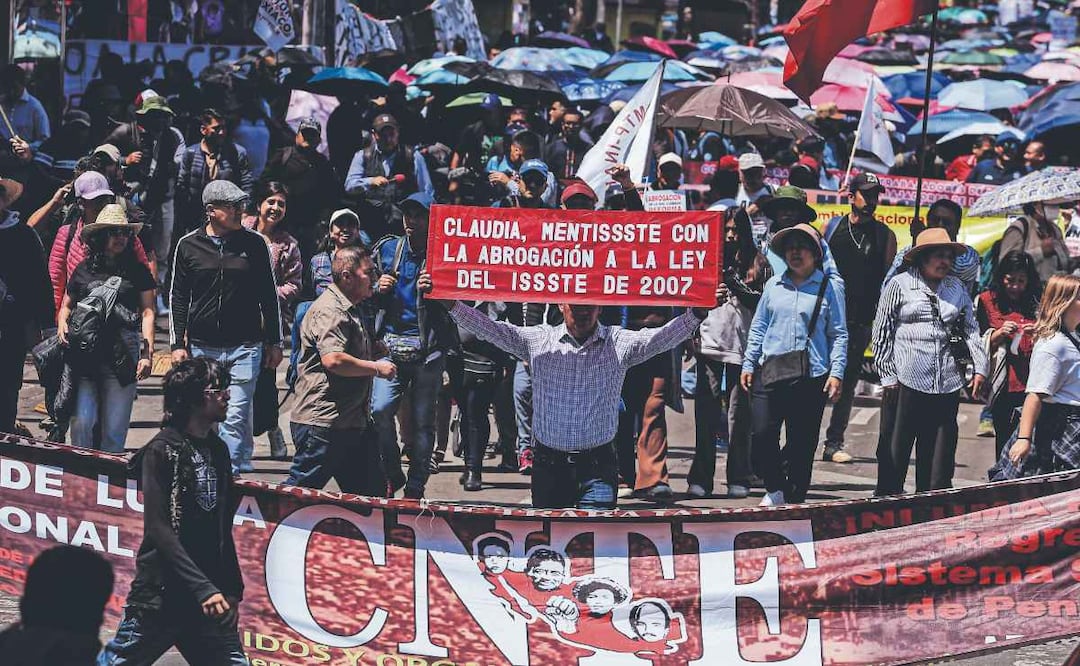 CNTE amenaza a Sheinbaum y advierten con sabotear el Mundial 2026. Foto: (Edwin Hernández. El Gráfico)