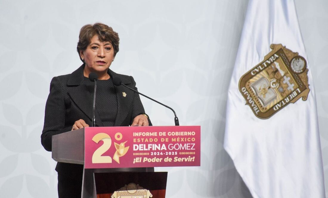 Foto: Cuartoscuro (Delfina Gómez presenta logros de gobierno para el oriente mexiquense desde Texcoco)